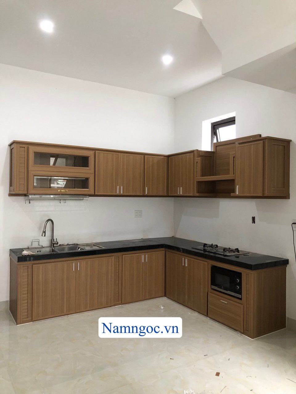  tủ bếp nhựa giả gỗ