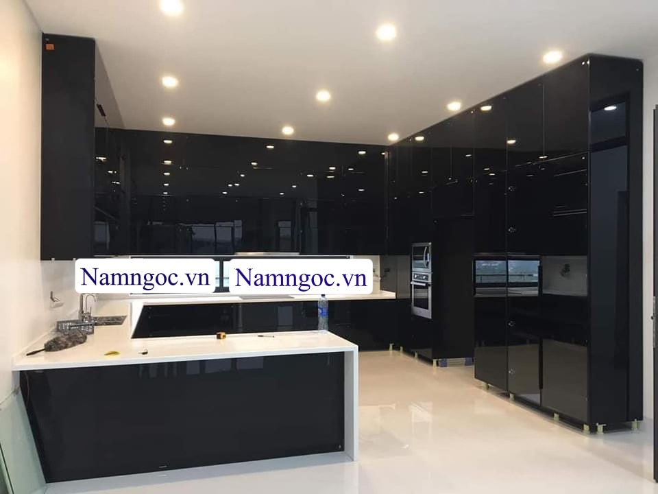 mẫu tủ bếp nhựa picomat
